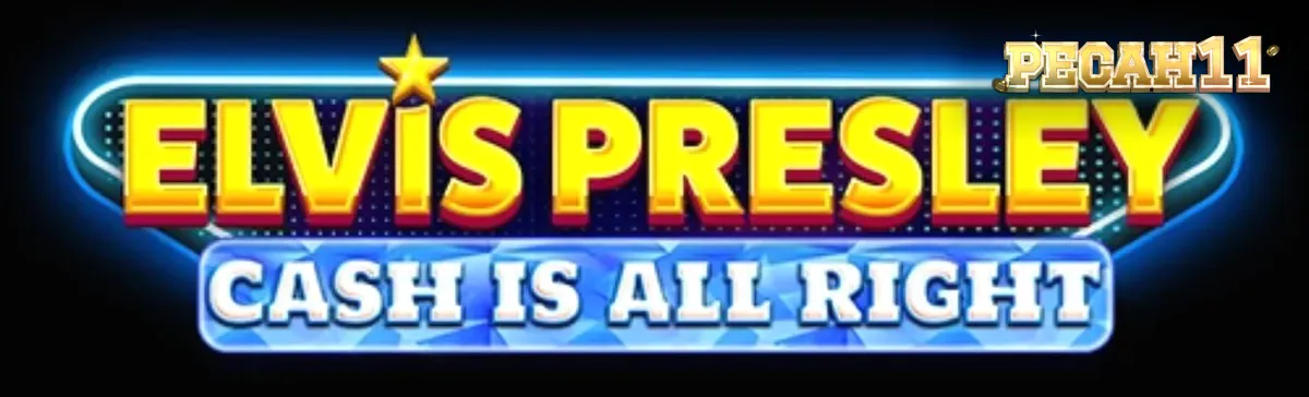 Tampilan visual neon Las Vegas dalam slot Elvis Presley: Cash is All Right